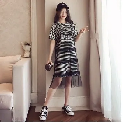 Clobee Korean Women Summer Dress 2018 Free Style Two Piece Dress Elegant Luxury Striped Mesh Patcwork Office Wear Dress HJ307
Clobee Korean Women Summer Dress 2018 Free Style Two Piece Dress Elegant Luxury Striped Mesh Patcwork Office Wear Dress HJ307
