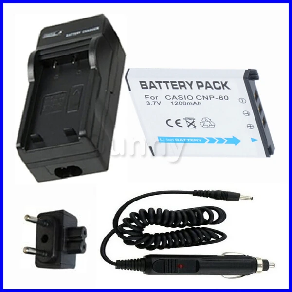 NP-60 NP60 Battery + Charger for Casio Exilim EX-S10 EX-S12 EX-Z9 EX-Z20 EX-Z21 EX-Z29 EX-Z80 EXZ80 EX-Z85 EX-Z90 Digital Camera |