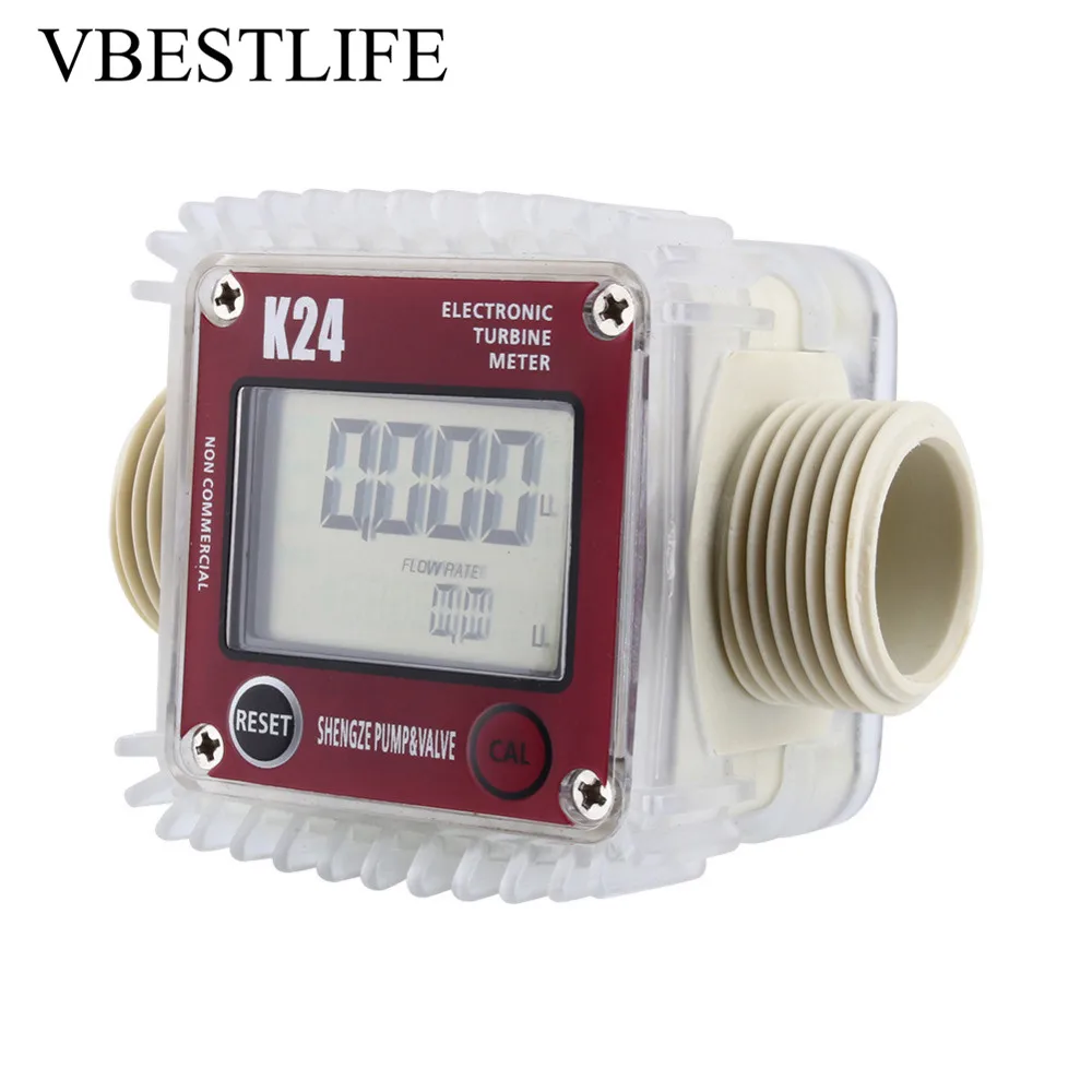 K24 LCD Turbine Water Flow Meter Flowmeter Digital Fuel Flow Meter for Chemicals Water Sea Adjust caudalimetro agua
K24 LCD Turbine Water Flow Meter Flowmeter Digital Fuel Flow Meter for Chemicals Water Sea Adjust caudalimetro agua