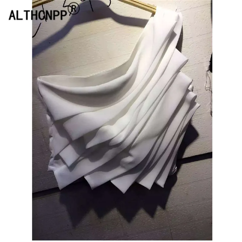 Sexy Boob Tube Slant Shoulder Asymmetric Pleated Chiffon White Tube Top Night Club Party Bandeau Top
Sexy Boob Tube Slant Shoulder Asymmetric Pleated Chiffon White Tube Top Night Club Party Bandeau Top