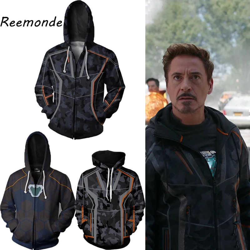 Avengers Iron Man Tony Cosplay Costume Hoodies Sweatshirts Men Male Clothes Casual Jacket Streetwear Halloween Costumes Adult
Avengers Iron Man Tony Cosplay Costume Hoodies Sweatshirts Men Male Clothes Casual Jacket Streetwear Halloween Costumes Adult