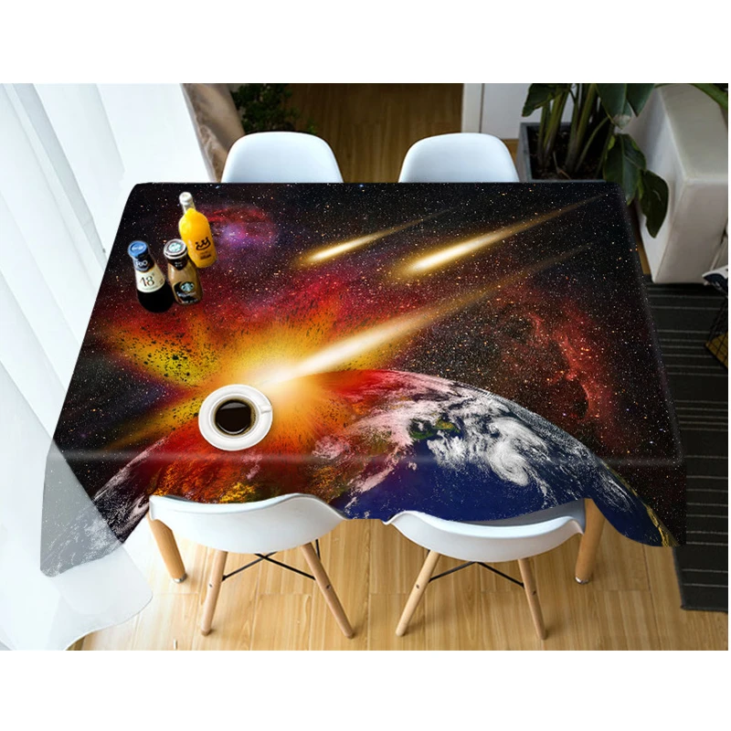 3D Earth Meteorite Pattern Tablecloth Colorful Space Scene Thicken Dustproof Washable Cloth Rectangular and Round Table Cloth
3D Earth Meteorite Pattern Tablecloth Colorful Space Scene Thicken Dustproof Washable Cloth Rectangular and Round Table Cloth