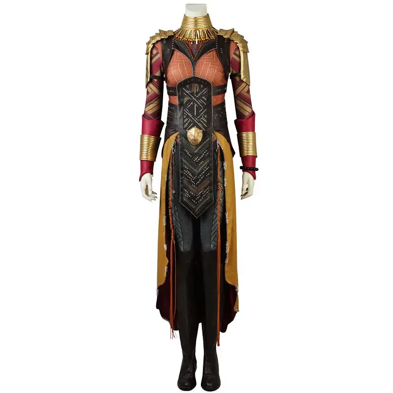

Black Panther Okoye Costume Avengers Infinity War Cosplay Bodysuit 3D Printed Fancy Dress Adult Women Halloween Outfit Suit