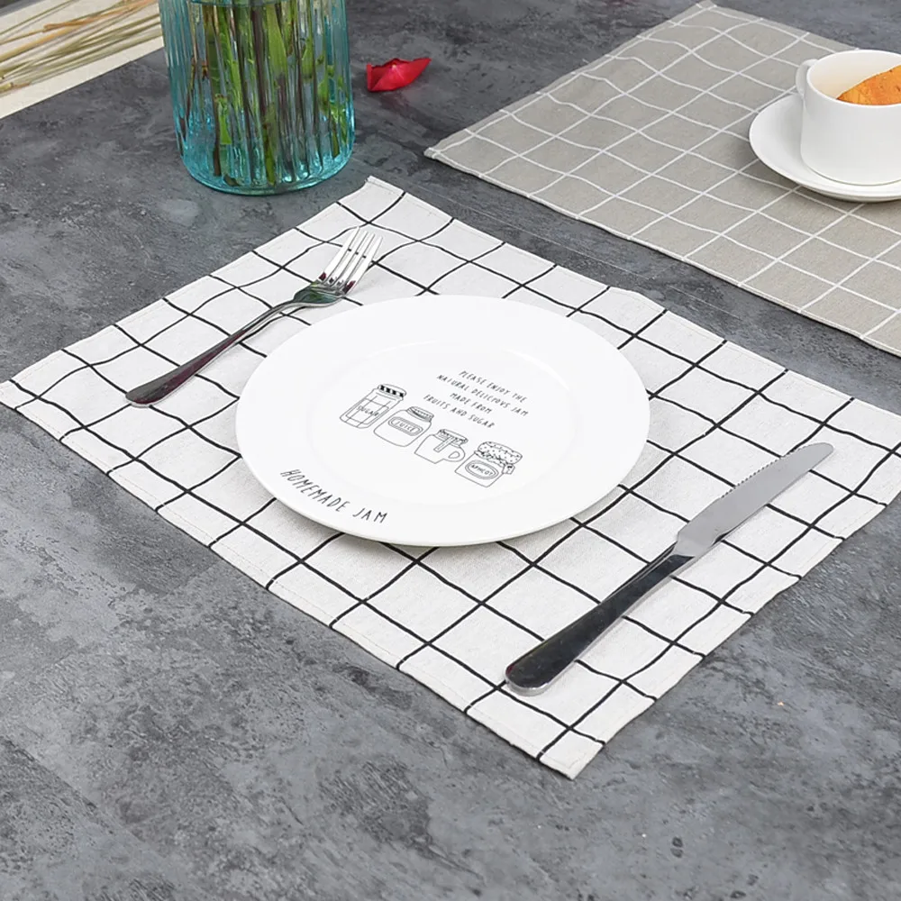 1pc Placemats 30*40cm Cotton Placemat Bar Mat Plaid Plate Mat Table Mat Set Kitchen Hot Pads Big Sale
1pc Placemats 30*40cm Cotton Placemat Bar Mat Plaid Plate Mat Table Mat Set Kitchen Hot Pads Big Sale