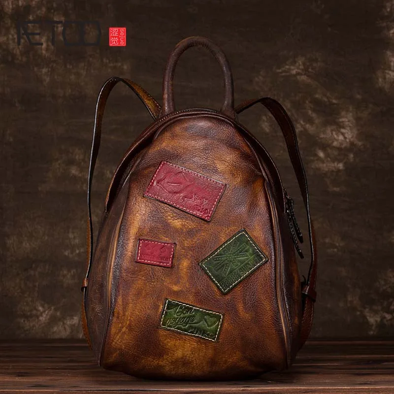 AETOO Handmade leather backpack Personality bags hand-wiped retro fashion women shoulder bag shoulder bag leather backpack
AETOO Handmade leather backpack Personality bags hand-wiped retro fashion women shoulder bag shoulder bag leather backpack