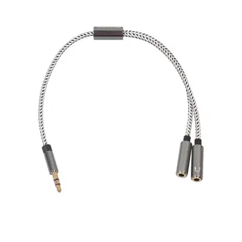 3.5mm Braided Audio Extender Cable, 2-in-1 Stereo Sound Splitter For Cellphone/Tablet, HiFi Sound, Stereo Output, Dual Channel
3.5mm Braided Audio Extender Cable, 2-in-1 Stereo Sound Splitter For Cellphone/Tablet, HiFi Sound, Stereo Output, Dual Channel