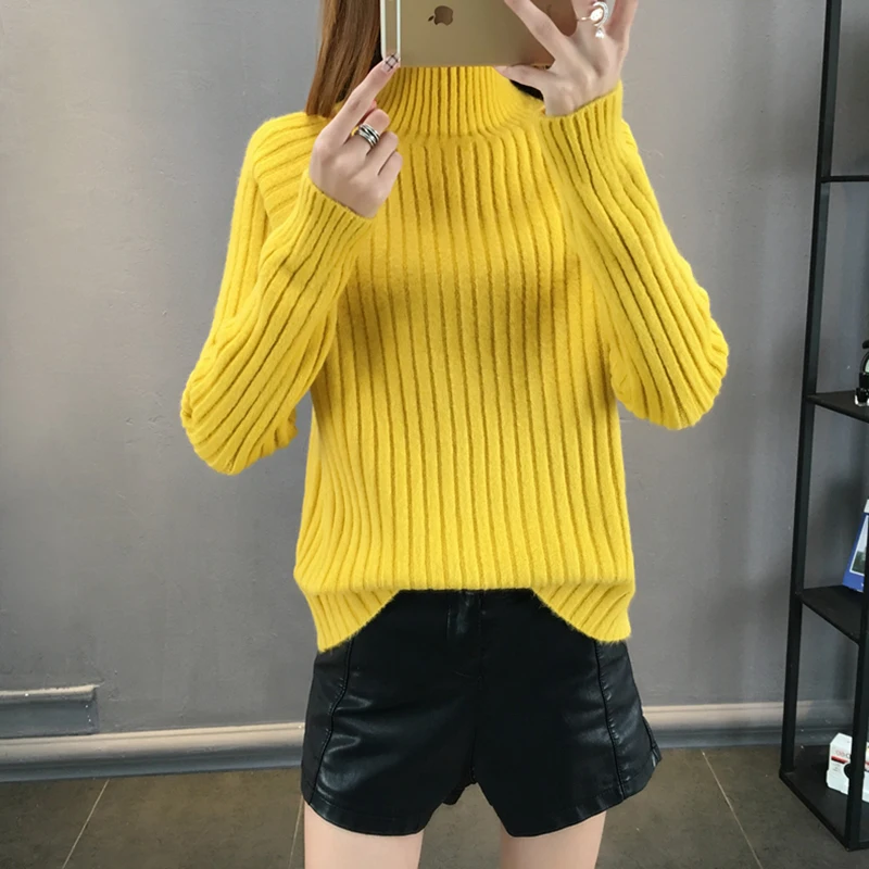 Sueter mujer invierno Autumn Winter Women Sweaters and Pullovers Turtleneck Long Sleeve Yellow White Pull Femme Hiver
Sueter mujer invierno Autumn Winter Women Sweaters and Pullovers Turtleneck Long Sleeve Yellow White Pull Femme Hiver