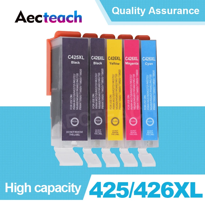 Aecteach PGI 425 CLI 426 Ink Cartridge For Canon PGI-425 PIXMA IP4840 IP4940 IX6540 MG5140 MG5240 MG5340 MX894 Prnter Ink Full
Aecteach PGI 425 CLI 426 Ink Cartridge For Canon PGI-425 PIXMA IP4840 IP4940 IX6540 MG5140 MG5240 MG5340 MX894 Prnter Ink Full