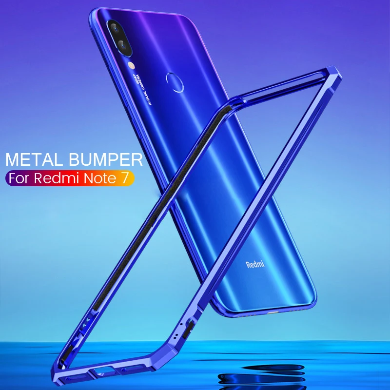 Luxury Aluminum Metal Bumper For Xiaomi Redmi Note 7 Case Funda Ultra-thin Redmi Note 7 Pro Case Frame Shockproof Phone Cover
Luxury Aluminum Metal Bumper For Xiaomi Redmi Note 7 Case Funda Ultra-thin Redmi Note 7 Pro Case Frame Shockproof Phone Cover