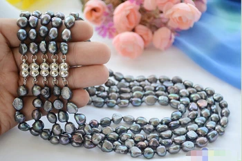 P4544 wholesale 5pcs 17" 9mm black baroque freshwater pearl necklace ^^^@^Noble style Natural Fine jewe (B0322)
P4544 wholesale 5pcs 17" 9mm black baroque freshwater pearl necklace ^^^@^Noble style Natural Fine jewe (B0322)