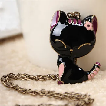 Vintage sweater Necklaces Women Cat Pendant Necklace Antique Collares Fashion Jewelry Bijoux
Vintage sweater Necklaces Women Cat Pendant Necklace Antique Collares Fashion Jewelry Bijoux
