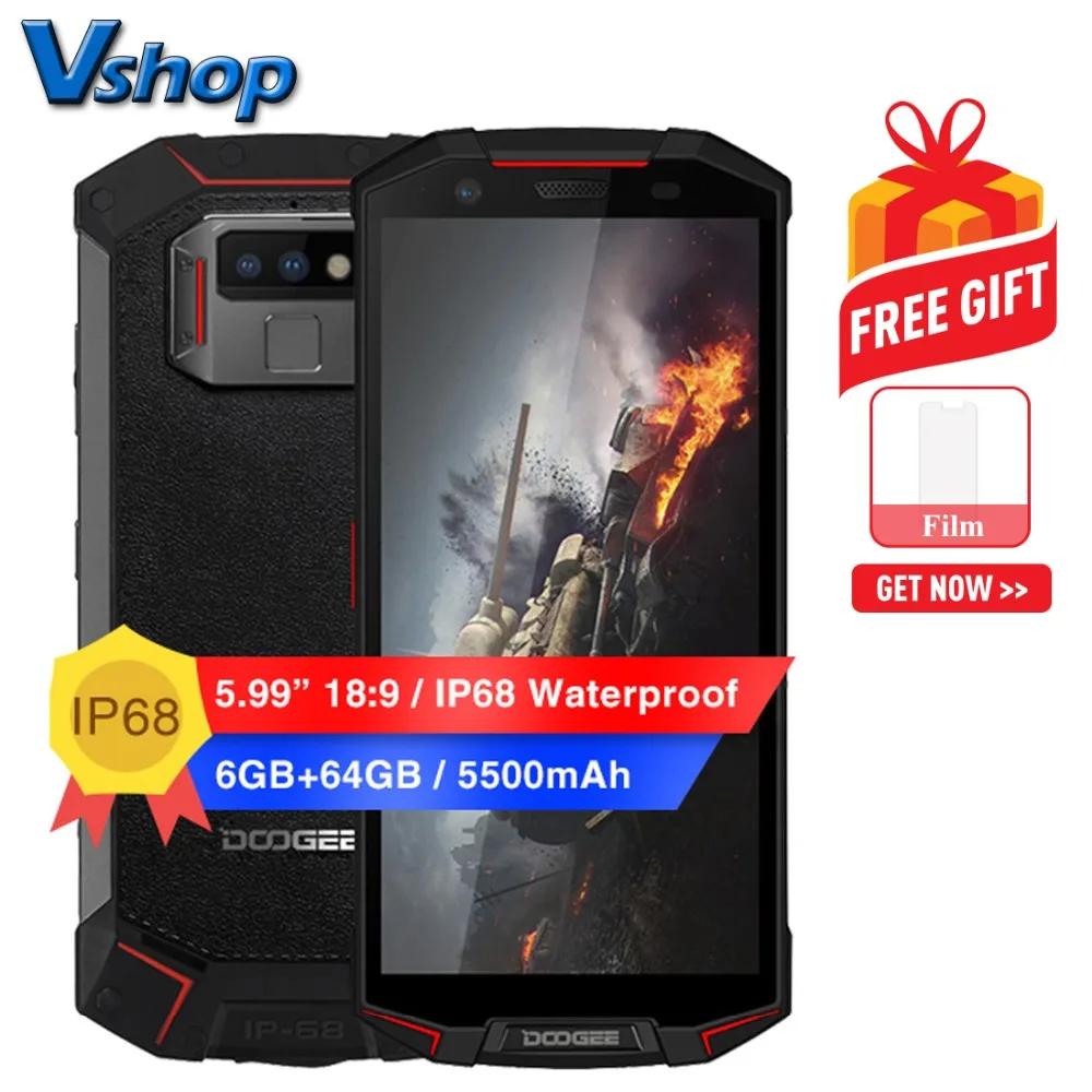 DOOGEE S70 4G IP68 Waterproof Mobile Phone Android 8.1 6GB+64GB Helio P23 Octa Core Smartphone Dual SIM 5.99" FHD NFC Cell Phone
DOOGEE S70 4G IP68 Waterproof Mobile Phone Android 8.1 6GB+64GB Helio P23 Octa Core Smartphone Dual SIM 5.99" FHD NFC Cell Phone