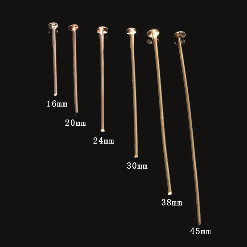 Promotion! Rose Gold Flat Head Pins Size:16/20/24/30/38/45mm 170-600pcs/lot For DIY Fashion Jewelry Making Findings Accessories
Promotion! Rose Gold Flat Head Pins Size:16/20/24/30/38/45mm 170-600pcs/lot For DIY Fashion Jewelry Making Findings Accessories