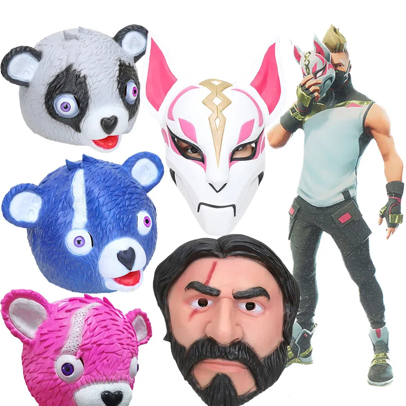 Team Leader Mask Cosplay Funny Animal pink bear foxy Latex Mask Cosplay Costume Halloween Party Prop kids gift toy
Team Leader Mask Cosplay Funny Animal pink bear foxy Latex Mask Cosplay Costume Halloween Party Prop kids gift toy