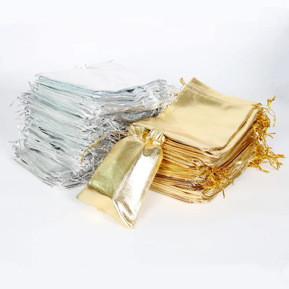 50pcs Gold Silver Foil Organza Bag Jeweley Packaging Bag Christmas Decoration Wedding Favor Pouches & Drawstring Gift Bags
50pcs Gold Silver Foil Organza Bag Jeweley Packaging Bag Christmas Decoration Wedding Favor Pouches & Drawstring Gift Bags