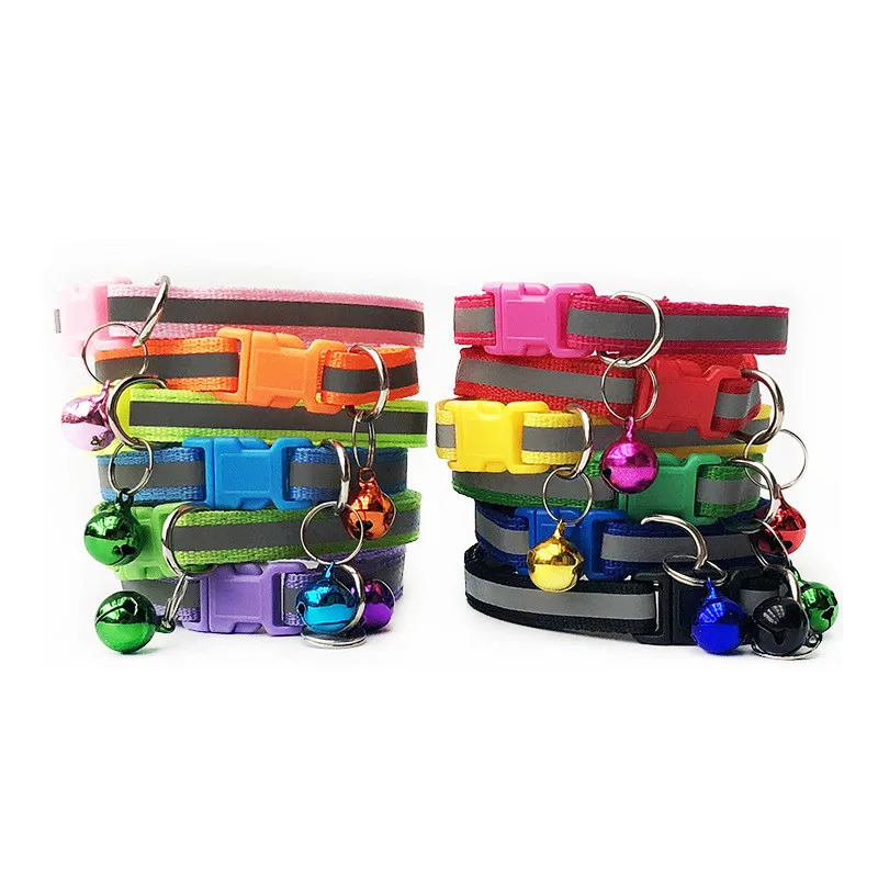 1pc Cute Dog Pet Glossy Reflective Collar Safety Buckle Bell Strap 12 Colors Adjustable Strap Pet Product Small Dog Collar
1pc Cute Dog Pet Glossy Reflective Collar Safety Buckle Bell Strap 12 Colors Adjustable Strap Pet Product Small Dog Collar