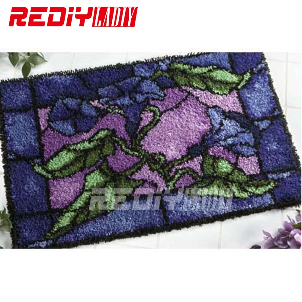REDIY LADIY Latch Hook Rug Floor Mat Wall Tapestry Pre-Printed Canvas Morning glory Yarn Embroidery Unfinished Carpet 100x63cm
REDIY LADIY Latch Hook Rug Floor Mat Wall Tapestry Pre-Printed Canvas Morning glory Yarn Embroidery Unfinished Carpet 100x63cm