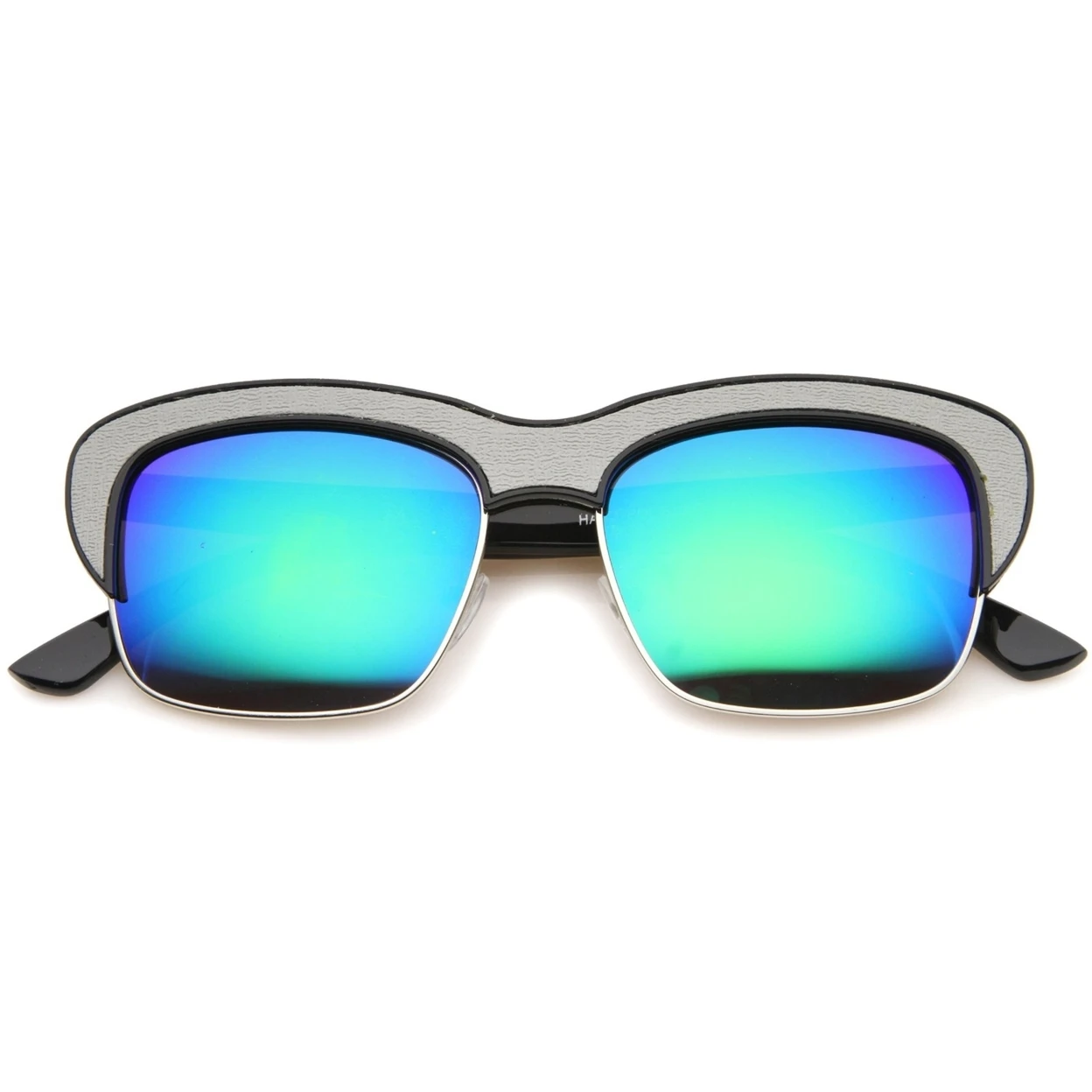 Womens Semi-Rimless Sunglasses With UV400 Protected Composite Lens (4)