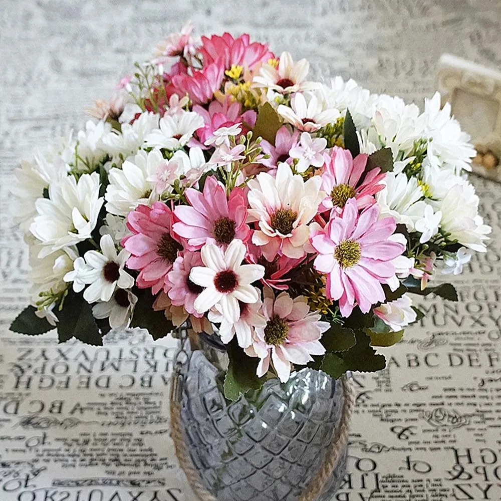 9fork/bunch Silk sunflower home wedding decoration accessories ornamental flowerpot stamens Flower diy vases artificial flowers
9fork/bunch Silk sunflower home wedding decoration accessories ornamental flowerpot stamens Flower diy vases artificial flowers