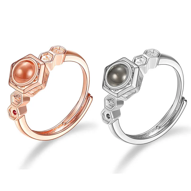 2019 New Arrival Rose Gold&Silver 100 languages I love you Projection Pendant Ring Romantic Love Memory Wedding Ring Jewelry
2019 New Arrival Rose Gold&Silver 100 languages I love you Projection Pendant Ring Romantic Love Memory Wedding Ring Jewelry