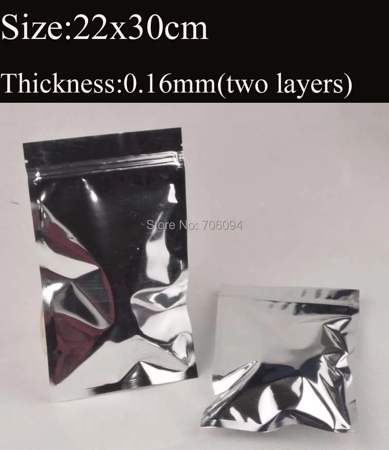 22*30cm(8.7''*11.8'') Ziplock silver aluminum foil bag Ziplock tea coffee packing silver bag 100pcs/lot
22*30cm(8.7''*11.8'') Ziplock silver aluminum foil bag Ziplock tea coffee packing silver bag 100pcs/lot