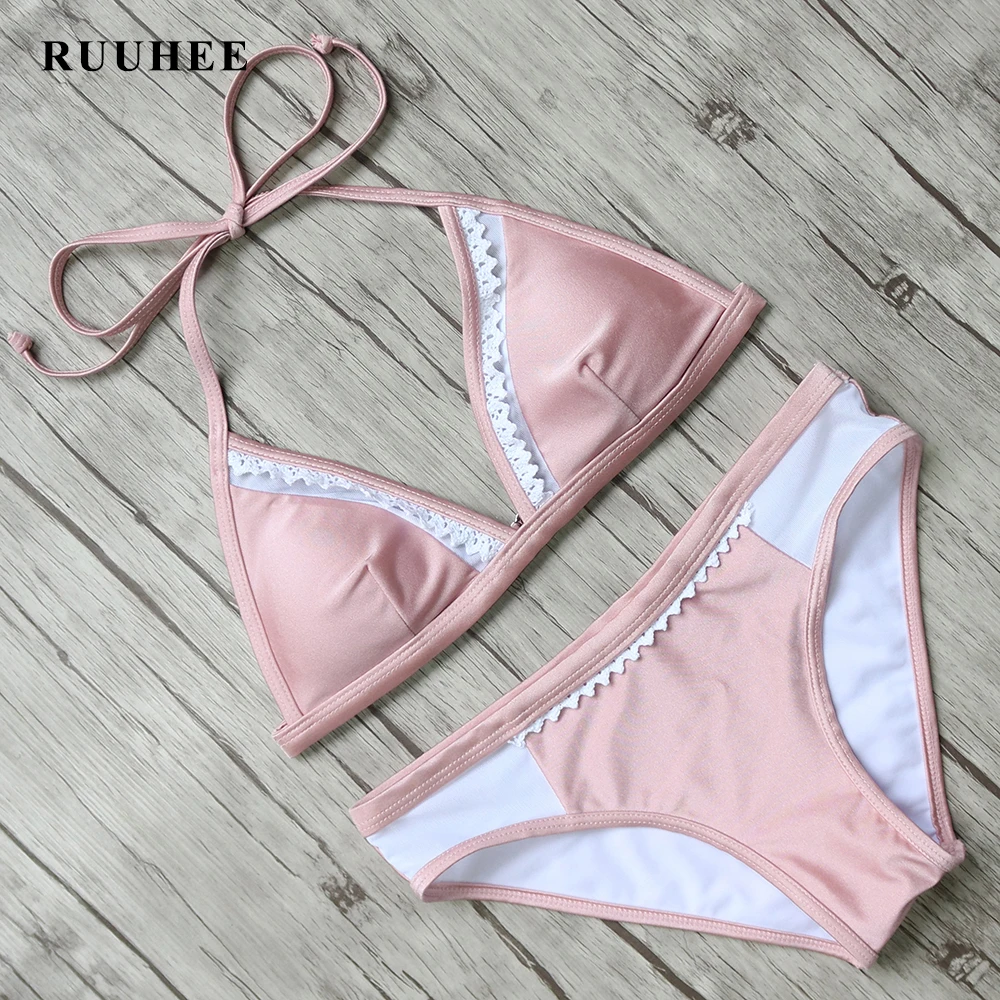 RUUHEE Bikini 2017 Swimwear Women Lace Bandage Brazilian Bikini Push Up Swimsuit Female Maio Beachwear Bathing Suit With Padded
RUUHEE Bikini 2017 Swimwear Women Lace Bandage Brazilian Bikini Push Up Swimsuit Female Maio Beachwear Bathing Suit With Padded