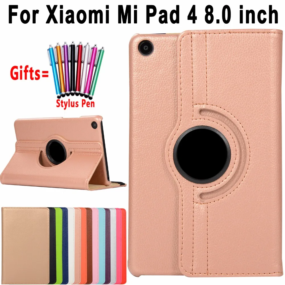 360 Degree Rotable Litchi Pattern Leather Flip Case for Xiaomi Mi Pad 4 / MiPad 4 8.0 Cover Coque Capa Funda + Stylus Pen
360 Degree Rotable Litchi Pattern Leather Flip Case for Xiaomi Mi Pad 4 / MiPad 4 8.0 Cover Coque Capa Funda + Stylus Pen