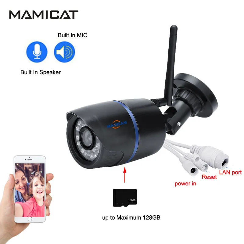 IP Camera wifi 1080P CCTV Security Surveillance Outdoor Waterproof wireless home cam Support Micro sd slot ipcam Cloud Storage
IP Camera wifi 1080P CCTV Security Surveillance Outdoor Waterproof wireless home cam Support Micro sd slot ipcam Cloud Storage