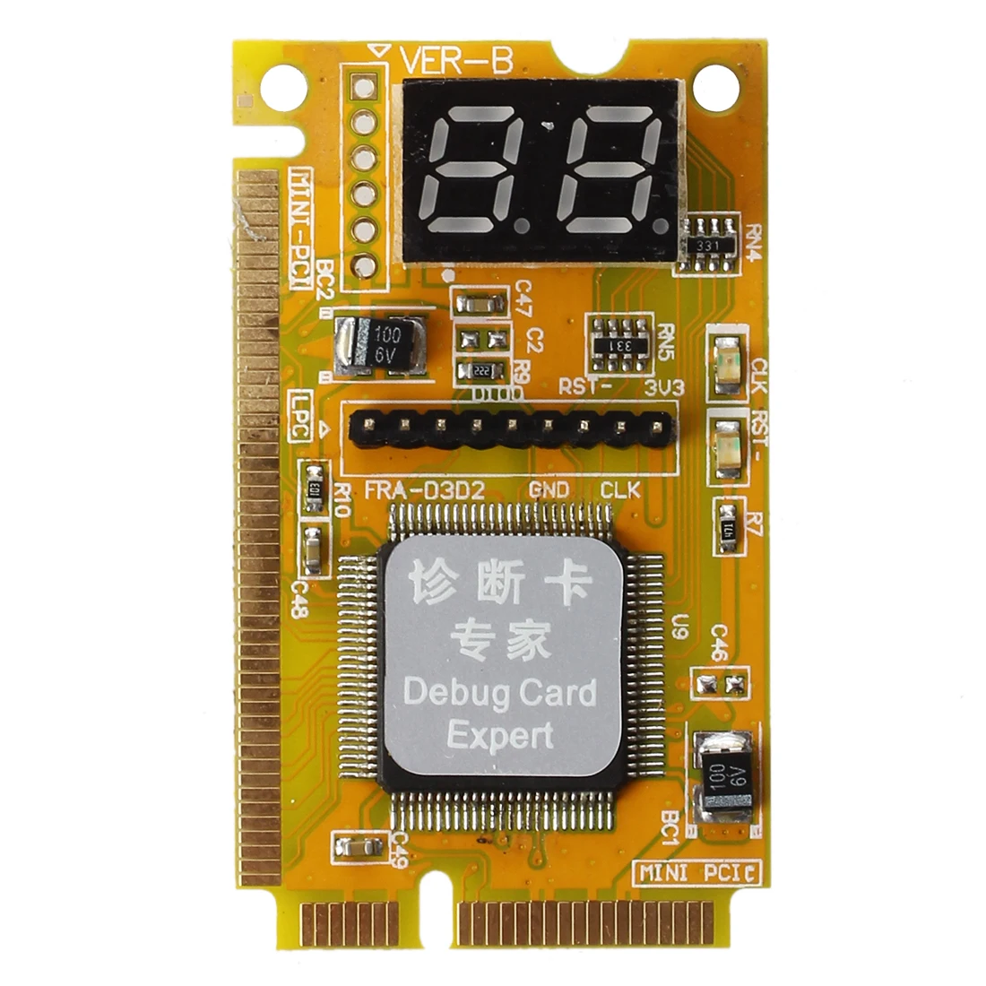 Notebook Diagnostic Card 2-Digit Mini PCI/PCI-E LPC POST Analyzer Tester-SCLL
Notebook Diagnostic Card 2-Digit Mini PCI/PCI-E LPC POST Analyzer Tester-SCLL