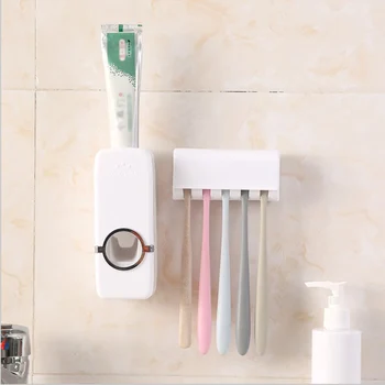 Multifunctional Wall Hanging Shelf Automatic Lazy Toothpaste Squeezer Full Toothbrush Holder Rack Squeezed Toothpaste Set
Multifunctional Wall Hanging Shelf Automatic Lazy Toothpaste Squeezer Full Toothbrush Holder Rack Squeezed Toothpaste Set