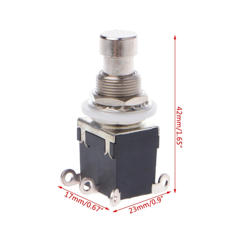 OOTDTY Plastic+Metal AC 250V/2A 125V/4A 6 Pins DPDT Momentary Stomp Foot Switch For Guitar DPDT Stomp Foot Switch
OOTDTY Plastic+Metal AC 250V/2A 125V/4A 6 Pins DPDT Momentary Stomp Foot Switch For Guitar DPDT Stomp Foot Switch