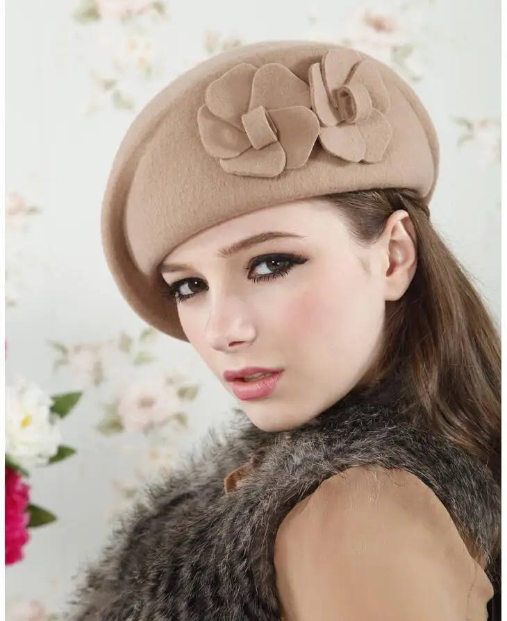 100% wool beret winter berets women winter felt beret Floral Women Felt French Beret Beanie fedora hat Beanie Winter Flower
100% wool beret winter berets women winter felt beret Floral Women Felt French Beret Beanie fedora hat Beanie Winter Flower