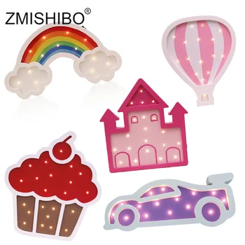 ZMISHIBO Eye-catching Night Light Girl Style Castle Cake Car Rainbow Children Lamps Kids Baby Bedroom Home Decorative Lighting
ZMISHIBO Eye-catching Night Light Girl Style Castle Cake Car Rainbow Children Lamps Kids Baby Bedroom Home Decorative Lighting