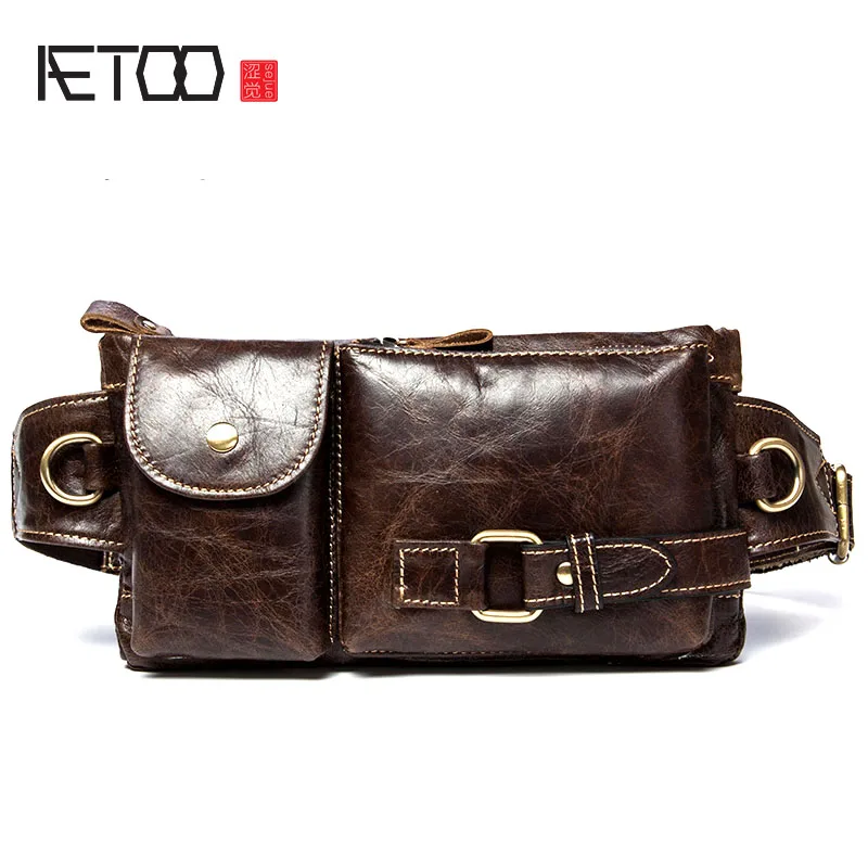 AETOO Retro first layer of leather waist bales shoulder Messenger bag leather chest bag men bag leisure package
AETOO Retro first layer of leather waist bales shoulder Messenger bag leather chest bag men bag leisure package