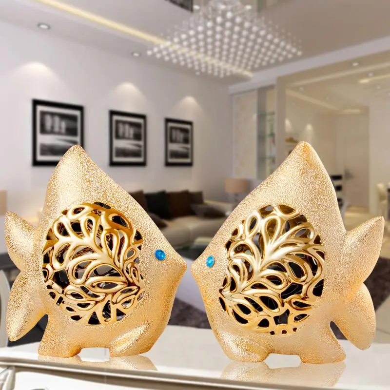 Wedding gift Lovers gifts modern ceramic decoration Home decor living room a couple of fish Tropical fish figure figurine
Wedding gift Lovers gifts modern ceramic decoration Home decor living room a couple of fish Tropical fish figure figurine