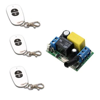 New AC 220V 10A RF 1CH RF Wireless Light Remote Control Switch 3pcs AB Keys Transmitter with Receiver for Intelligent Home
New AC 220V 10A RF 1CH RF Wireless Light Remote Control Switch 3pcs AB Keys Transmitter with Receiver for Intelligent Home