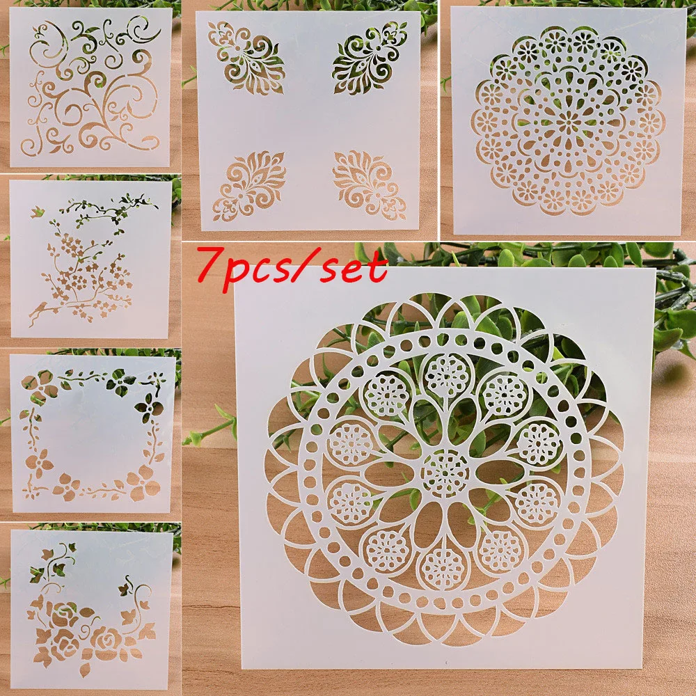 7PCS/Set Craft Layering Stencils For Walls Painting Scrapbooking Stamp Album Decor Embossing Paper Card Template DIY
7PCS/Set Craft Layering Stencils For Walls Painting Scrapbooking Stamp Album Decor Embossing Paper Card Template DIY