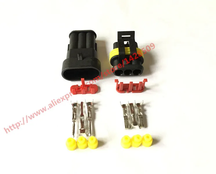 5 Set 3 Pin Female And Male Way Waterproof Electrical Wire Automotive Connector Plug For Car 282105-1 282087-1
5 Set 3 Pin Female And Male Way Waterproof Electrical Wire Automotive Connector Plug For Car 282105-1 282087-1