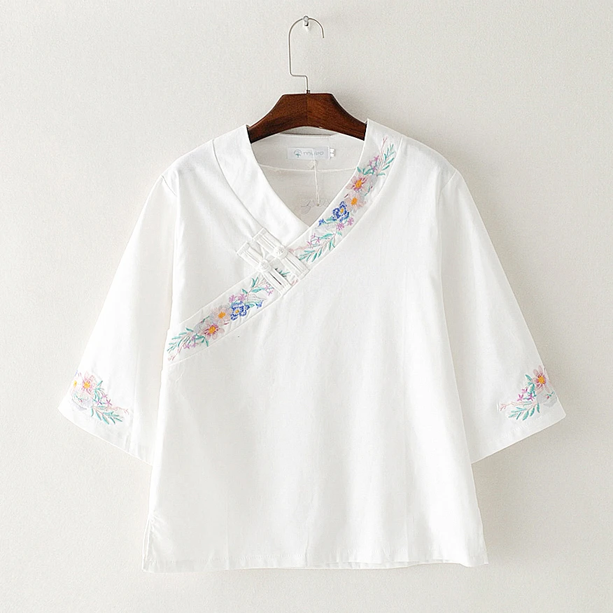 2019 national wind cotton long sleeved women's bottoming shirt tang suit traditional chinese large tops blouse
2019 national wind cotton long sleeved women's bottoming shirt tang suit traditional chinese large tops blouse
