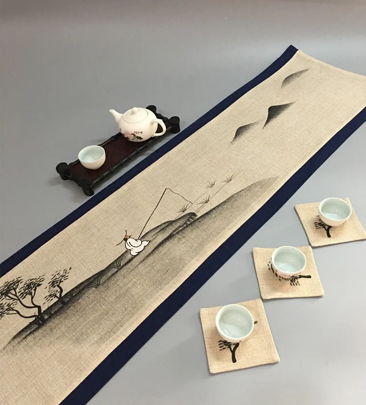 Chinese Vintage Painting Cotton Linen Fabric Table Runner Coffee Table Mat Placemat Home Decor Table Cloth Rectangular Tea Pad
Chinese Vintage Painting Cotton Linen Fabric Table Runner Coffee Table Mat Placemat Home Decor Table Cloth Rectangular Tea Pad
