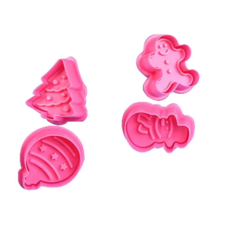 4pcs Stamp Biscuit Mold 3D Cookie Plunger Cutter Pastry Decorating DIY Food Fondant Baking Mould Tool Christmas Tree Snowman
4pcs Stamp Biscuit Mold 3D Cookie Plunger Cutter Pastry Decorating DIY Food Fondant Baking Mould Tool Christmas Tree Snowman