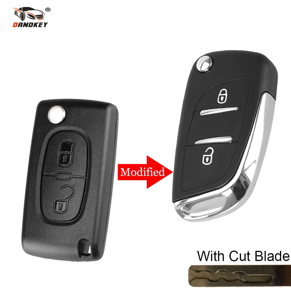 DANDKEY cut/uncut Blade Modified Flip Remote Key Shell Cover Case For Peugeot 307 408 308 For Citroen C4 C5 CE536
DANDKEY cut/uncut Blade Modified Flip Remote Key Shell Cover Case For Peugeot 307 408 308 For Citroen C4 C5 CE536
