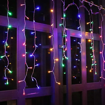 4M Droop 0.4-0.6m LED Curtain Icicle String Light 220V/110V for Home Garden party Holiday Christmas Decorative Light
4M Droop 0.4-0.6m LED Curtain Icicle String Light 220V/110V for Home Garden party Holiday Christmas Decorative Light