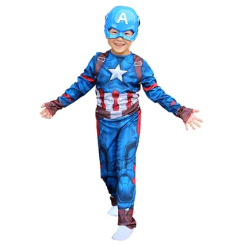Captain America Boys Cosplay Costume 2019 New Boys Jumpsuits Halloween Avengers Children Clothing Sets Party Role-Playing Blue
Captain America Boys Cosplay Costume 2019 New Boys Jumpsuits Halloween Avengers Children Clothing Sets Party Role-Playing Blue