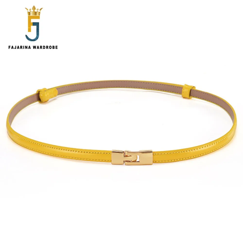 FAJARINA Fashion Leisure Cowhide Leather Candy Color Belt Decorative Alloy Buckle Belts for Women 10mm Width 95cm Length LDFJ082
FAJARINA Fashion Leisure Cowhide Leather Candy Color Belt Decorative Alloy Buckle Belts for Women 10mm Width 95cm Length LDFJ082
