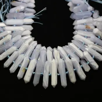 RAW Natural Blue Chalcedony Double Points Beads,Center Drilled High Quality Smooth Graduated Spikes Jewelry for Pendant Necklace
RAW Natural Blue Chalcedony Double Points Beads,Center Drilled High Quality Smooth Graduated Spikes Jewelry for Pendant Necklace