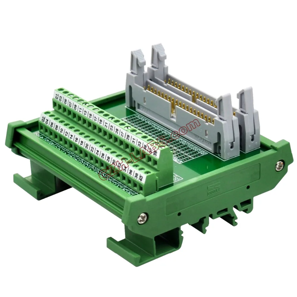 CZH-LABS DIN Rail Mount Dual IDC40 Pitch 2.54mm Male Header Interface Module Breakout Board.
CZH-LABS DIN Rail Mount Dual IDC40 Pitch 2.54mm Male Header Interface Module Breakout Board.