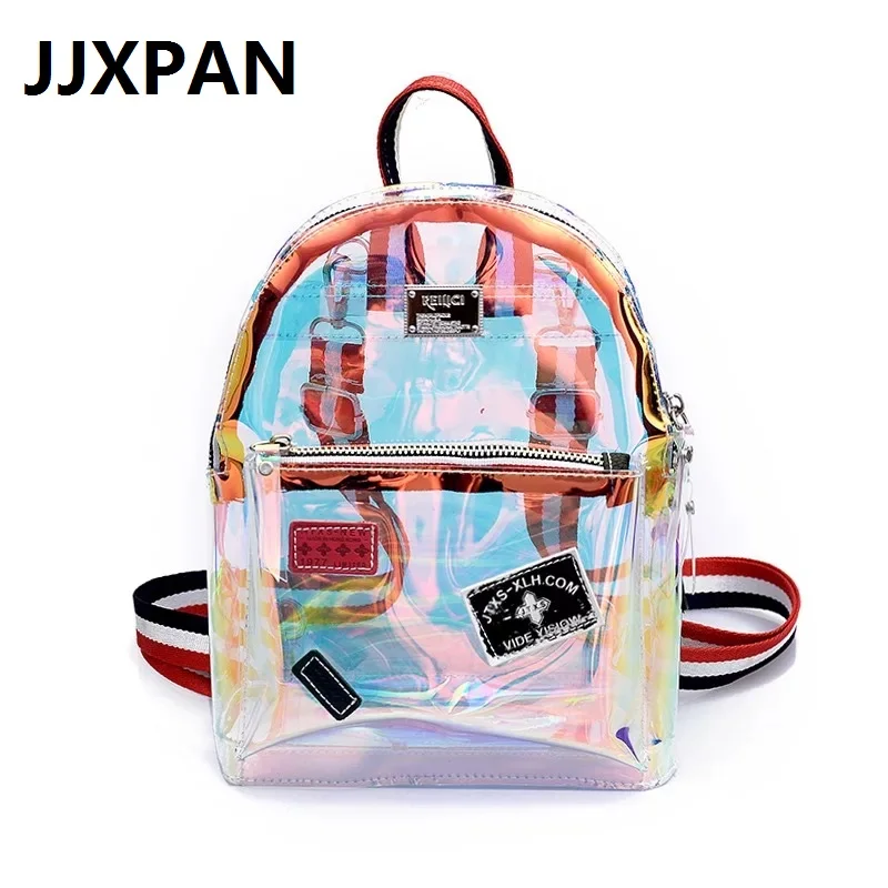 Women's Backpack Holographic Laser Plastic Backpack Ladies Girls Shoulder Bag Feminina Fashion Female Travel School Bag Packs
Women's Backpack Holographic Laser Plastic Backpack Ladies Girls Shoulder Bag Feminina Fashion Female Travel School Bag Packs