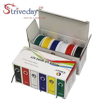UL 1007 22AWG 48meters Cable Line stranded wire 6 colors Mix Kit Electrical Wire Airline Copper PCB line DIY
UL 1007 22AWG 48meters Cable Line stranded wire 6 colors Mix Kit Electrical Wire Airline Copper PCB line DIY
