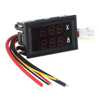 DC 100V 0-10A Voltmeter Ammeter Red Blue LED Dual Display For 12v 24v Car Voltage Current Monitor Tester Digital
DC 100V 0-10A Voltmeter Ammeter Red Blue LED Dual Display For 12v 24v Car Voltage Current Monitor Tester Digital